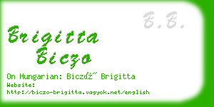 brigitta biczo business card